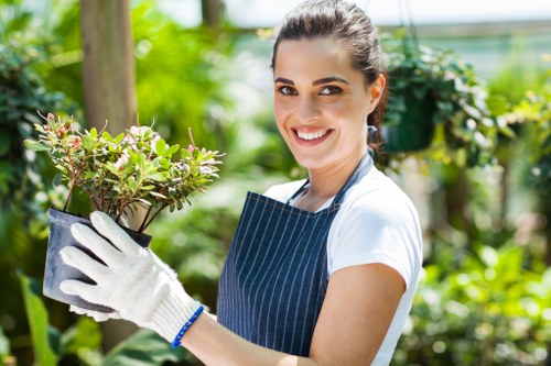 Gardener team preparing tools for safe gardening work